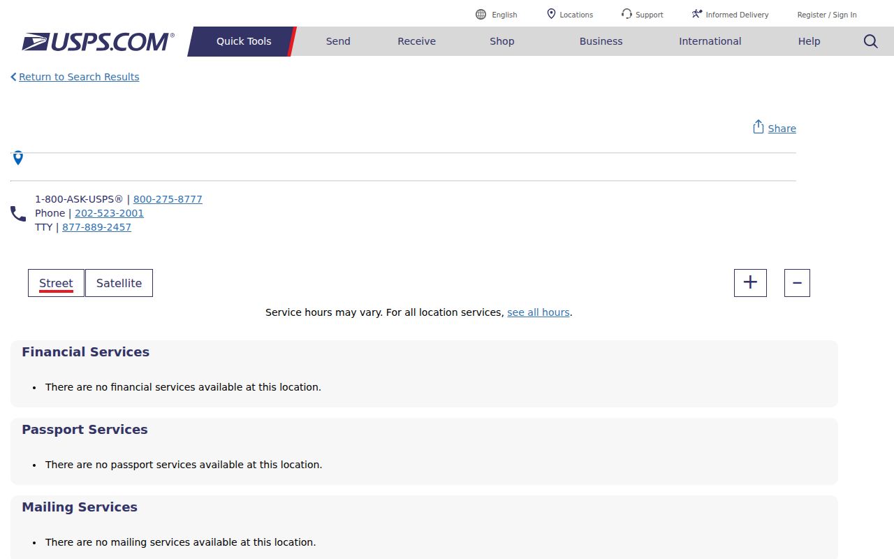 Jamestown ZIP code directory USPS 14701 post office confirmation